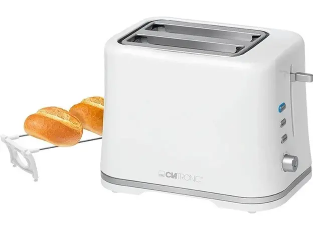 Тостер CLATRONIC TA 3554 White/Silver, Страна регистрации бренда: Германия, Страна производитель: Китай, Доминирующий цвет: Белый - изображение 2