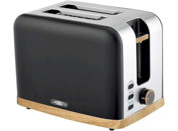 Тостер Ardesto T-F420BWD, Страна регистрации бренда: Швейцария, Страна производитель: Китай, Доминирующий цвет: Черный 
