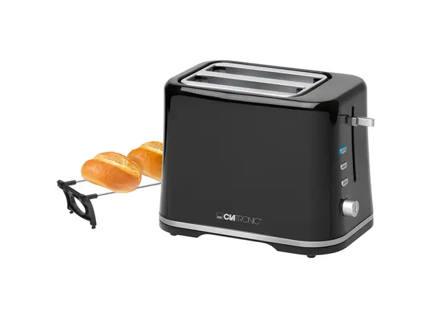 Тостер CLATRONIC TA 3554 Black/Silver, Страна регистрации бренда: Германия, Страна производитель: Китай, Доминирующий цвет: Черный - изображение 2