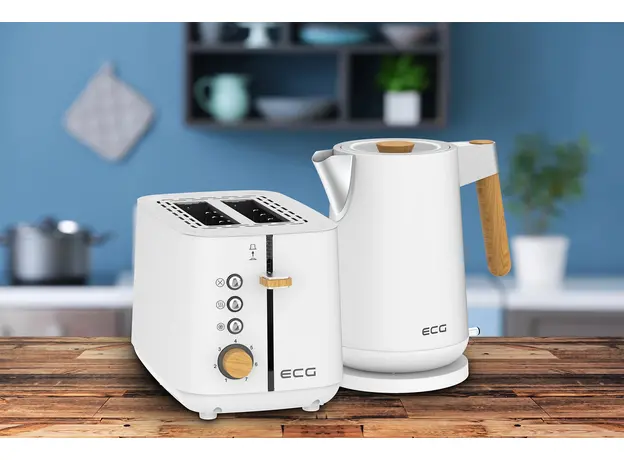 Тостер ECG ST 2768 Timber White - изображение 11