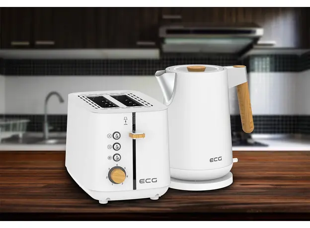 Тостер ECG ST 2768 Timber White - изображение 10