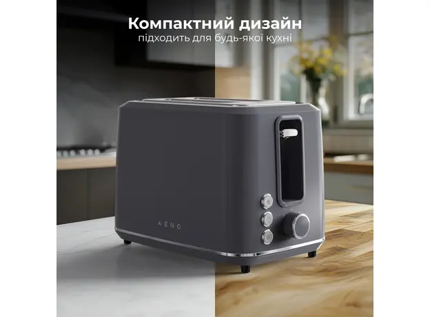Тостер AENO TS1G, Страна регистрации бренда: Китай, Страна производитель: Китай, Доминирующий цвет: Серый - изображение 7
