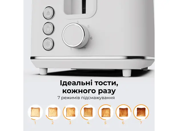 Тостер AENO TS1W, Страна регистрации бренда: Китай, Страна производитель: Китай, Доминирующий цвет: Белый - изображение 15