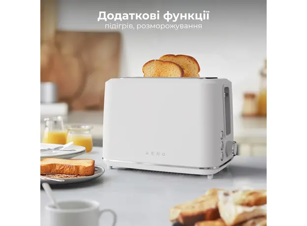 Тостер AENO TS1W, Страна регистрации бренда: Китай, Страна производитель: Китай, Доминирующий цвет: Белый - изображение 18