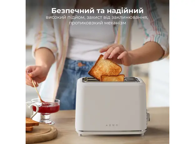 Тостер AENO TS1W, Страна регистрации бренда: Китай, Страна производитель: Китай, Доминирующий цвет: Белый - изображение 21