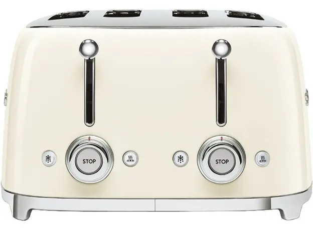 Тостер Smeg 50' Style Cream TSF03CREU (8017709263348), Страна регистрации бренда: Италия, Страна производитель: Китай, Доминирующий цвет: Кремовый - изображение 2