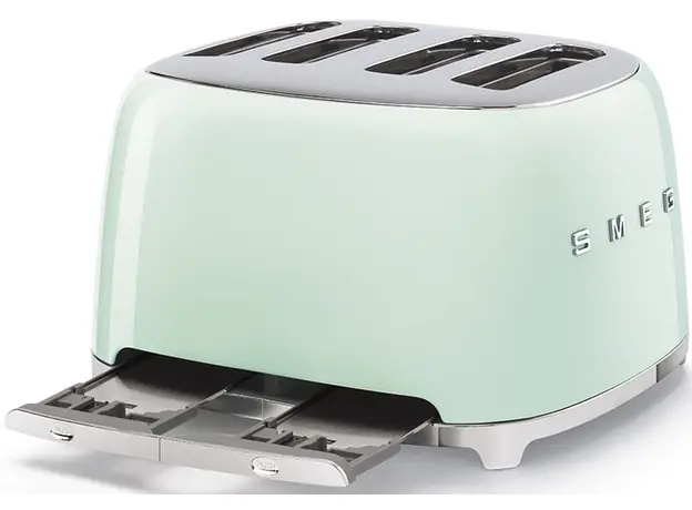 Тостер Smeg 50' Style Pastel Green TSF03PGEU (8017709263386), Страна регистрации бренда: Италия, Страна производитель: Китай, Доминирующий цвет: Зеленый - изображение 4