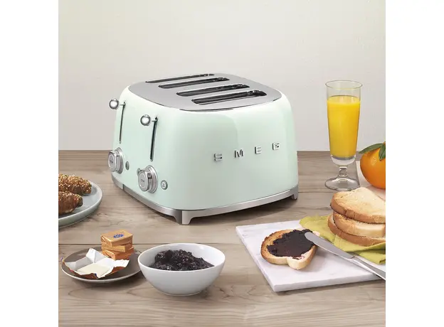 Тостер Smeg 50' Style Pastel Green TSF03PGEU (8017709263386), Страна регистрации бренда: Италия, Страна производитель: Китай, Доминирующий цвет: Зеленый - изображение 8