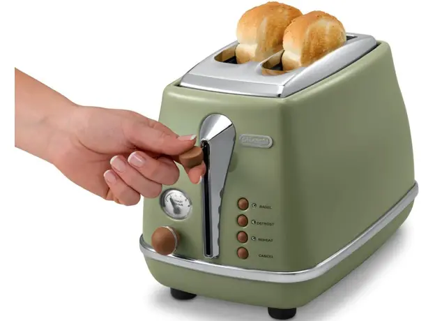 Тостер DELONGHI Icona Vintage CTOV2103.GR - изображение 4