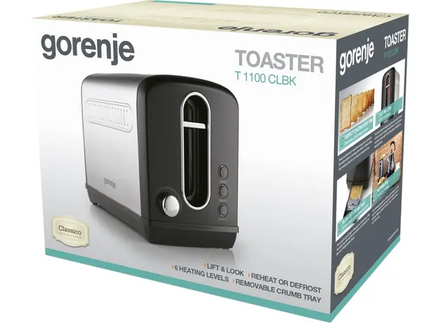 Тостер GORENJE T1100CLBK - изображение 4