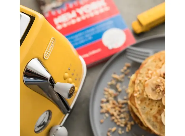 Тостер DELONGHI Icona Capitals CTOC2103.Y, Страна регистрации бренда: Италия, Страна производитель: Китай, Доминирующий цвет: Желтый - изображение 4