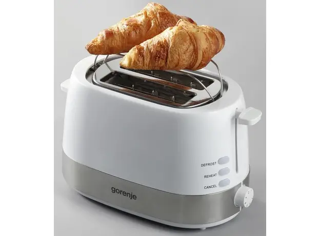 Тостер GORENJE T850WE, Страна регистрации бренда: Словения, Страна производитель: Китай, Доминирующий цвет: Белый - изображение 3