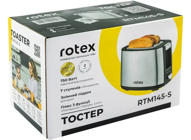 Тостер ROTEX RTM145-S - изображение 4