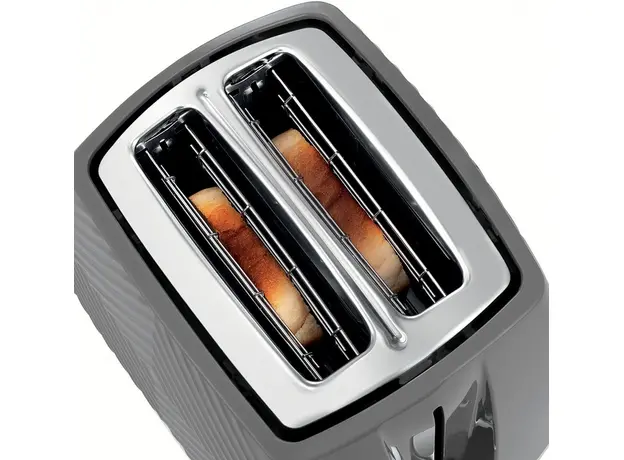 Тостер RUSSELL HOBBS Groove 2S 26392-56, Страна регистрации бренда: Великобритания, Страна производитель: Китай, Доминирующий цвет: Серый - изображение 3
