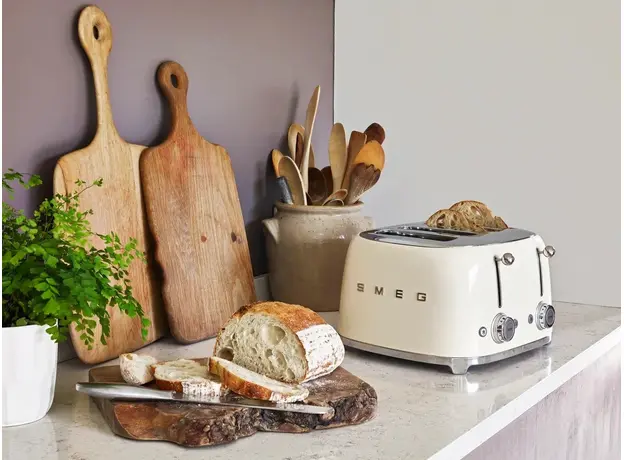 Тостер Smeg 50' Style Cream TSF03CREU (8017709263348), Страна регистрации бренда: Италия, Страна производитель: Китай, Доминирующий цвет: Кремовый - изображение 10