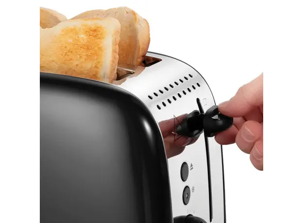 Тостер RUSSELL HOBBS Colours Plus 2S 26550-56, Страна регистрации бренда: Великобритания, Страна производитель: Китай, Доминирующий цвет: Черный - изображение 6