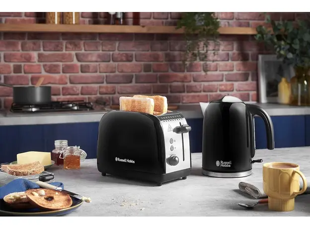 Тостер RUSSELL HOBBS Colours Plus 2S 26550-56, Страна регистрации бренда: Великобритания, Страна производитель: Китай, Доминирующий цвет: Черный - изображение 13