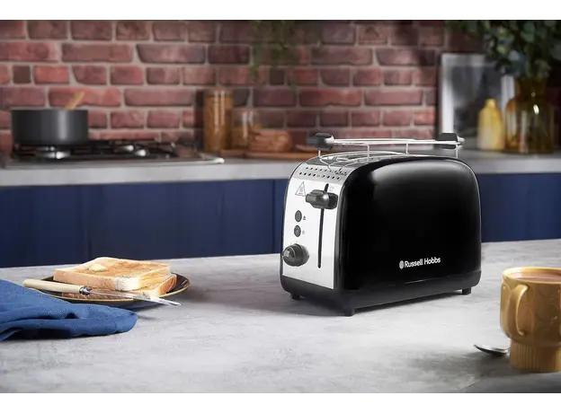Тостер RUSSELL HOBBS Colours Plus 2S 26550-56, Страна регистрации бренда: Великобритания, Страна производитель: Китай, Доминирующий цвет: Черный - изображение 14
