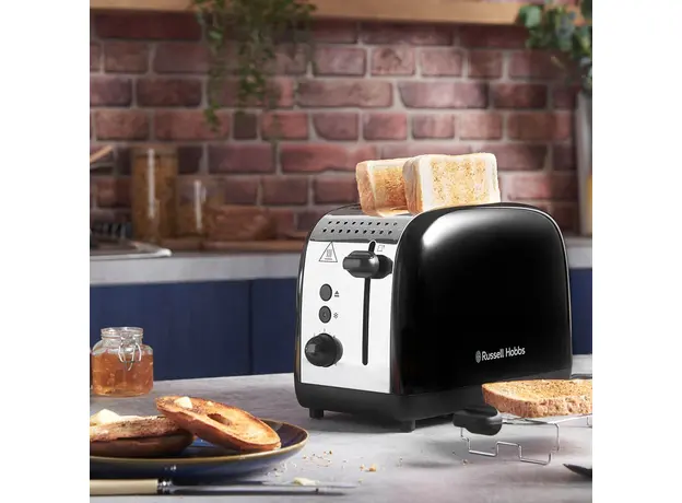 Тостер RUSSELL HOBBS Colours Plus 2S 26550-56, Страна регистрации бренда: Великобритания, Страна производитель: Китай, Доминирующий цвет: Черный - изображение 15