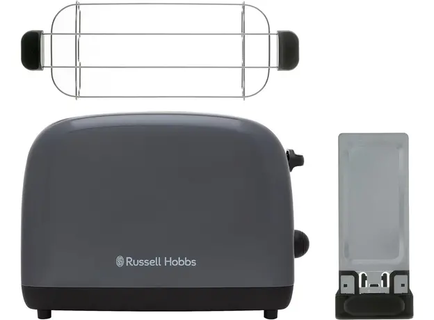 Тостер RUSSELL HOBBS Colours Plus 2S 26552-56, Страна регистрации бренда: Великобритания, Страна производитель: Китай, Доминирующий цвет: Серый - изображение 2