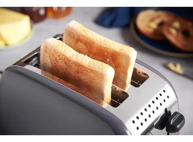 Тостер RUSSELL HOBBS Colours Plus 2S 26552-56, Страна регистрации бренда: Великобритания, Страна производитель: Китай, Доминирующий цвет: Серый - изображение 9