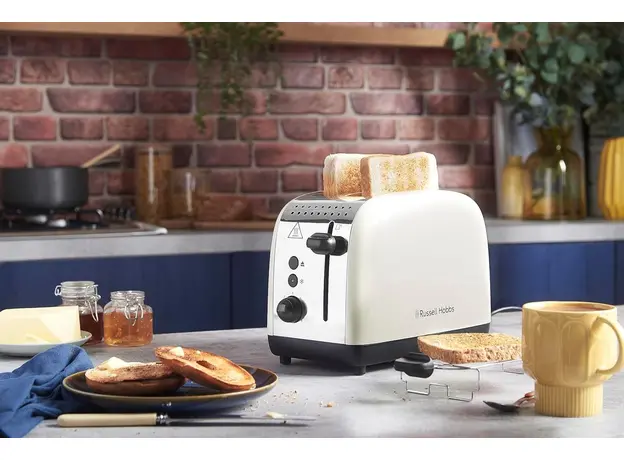 Тостер RUSSELL HOBBS Colours Plus 2S 26551-56, Страна регистрации бренда: Великобритания, Страна производитель: Китай, Доминирующий цвет: Белый - изображение 14