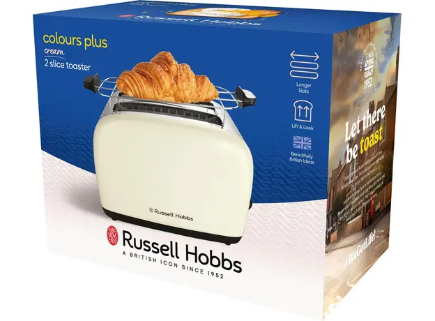 Тостер RUSSELL HOBBS Colours Plus 2S 26551-56, Страна регистрации бренда: Великобритания, Страна производитель: Китай, Доминирующий цвет: Белый - изображение 15