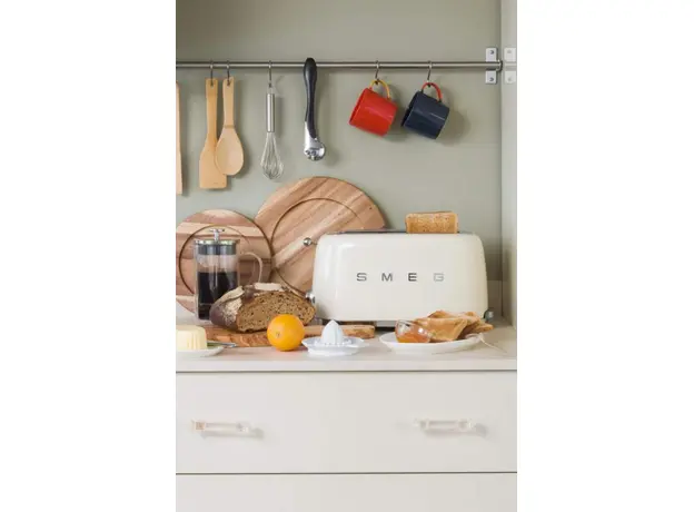 Тостер Smeg 50' Style White TSF02WHEU (8017709231125), Страна регистрации бренда: Италия, Страна производитель: Китай, Доминирующий цвет: Белый - изображение 5