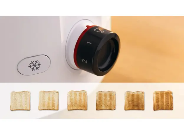 Тостер BOSCH MyMoment TAT2M121, Страна регистрации бренда: Германия, Страна производитель: Китай, Доминирующий цвет: Белый - изображение 6