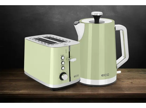 Тостер ECG Vintage ST2766 Olive, Страна регистрации бренда: Чехия, Страна производитель: Китай, Доминирующий цвет: Оливковый - изображение 12