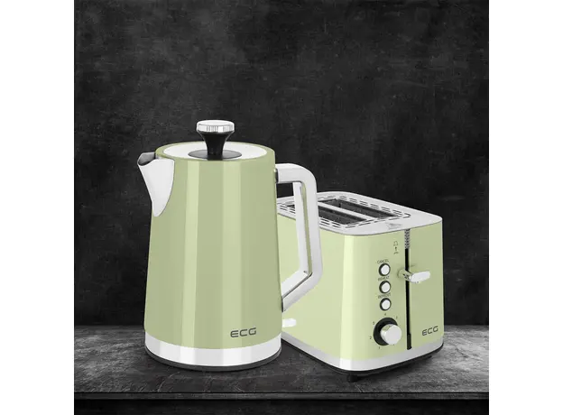 Тостер ECG Vintage ST2766 Olive, Страна регистрации бренда: Чехия, Страна производитель: Китай, Доминирующий цвет: Оливковый - изображение 13