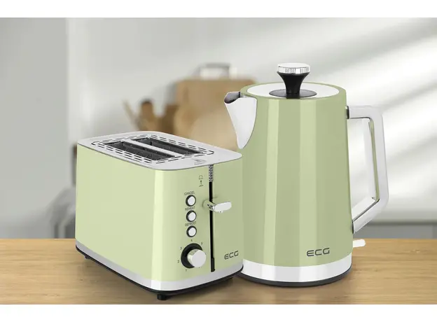 Тостер ECG Vintage ST2766 Olive, Страна регистрации бренда: Чехия, Страна производитель: Китай, Доминирующий цвет: Оливковый - изображение 14