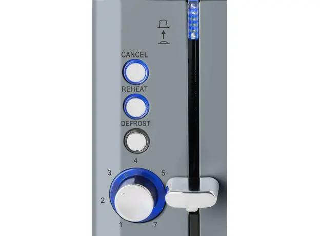 Тостер ECG Vintage ST2766 Scuro, Страна регистрации бренда: Чехия, Страна производитель: Китай, Доминирующий цвет: Серый - изображение 7