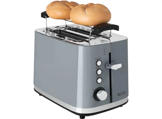 Тостер ECG Vintage ST2766 Scuro, Страна регистрации бренда: Чехия, Страна производитель: Китай, Доминирующий цвет: Серый - изображение 8