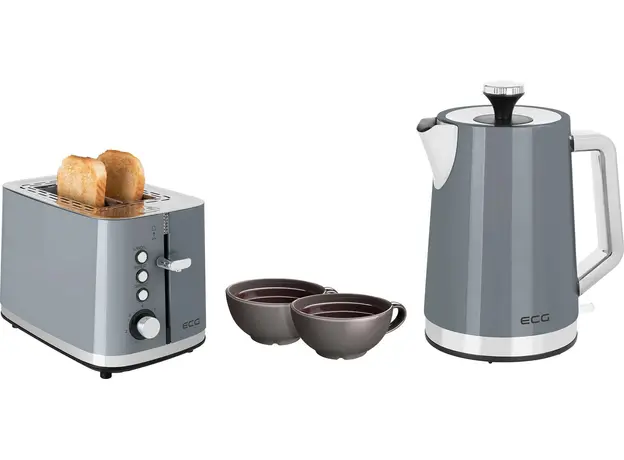 Тостер ECG Vintage ST2766 Scuro, Страна регистрации бренда: Чехия, Страна производитель: Китай, Доминирующий цвет: Серый - изображение 10