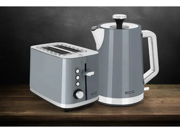 Тостер ECG Vintage ST2766 Scuro, Страна регистрации бренда: Чехия, Страна производитель: Китай, Доминирующий цвет: Серый - изображение 12
