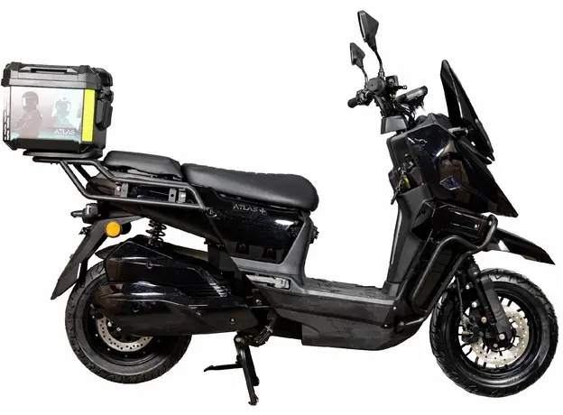 Электроскутер Atlas Tour Box 2000W Black (3182), Цвет: Черный - изображение 3