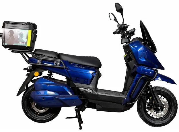 Электроскутер Atlas Tour Box 2000W Cyan Blue (3183) - изображение 4