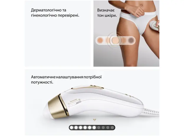 Фотоэпилятор Braun Silk Expert Pro 5 PL5412 + Триммер для лица + Бритва Gillette Venus Extra Smooth + Косметичка (8700216938006) - изображение 6