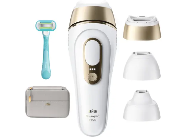 Фотоэпилятор Braun Silk Expert Pro 5 PL5351 + Бритва Gillette Venus Extra Smooth + Косметичка (8700216938051) 