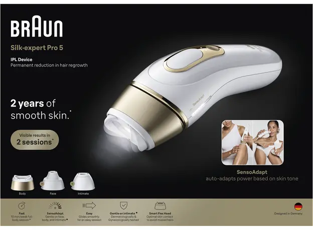 Фотоэпилятор Braun Silk Expert Pro 5 PL5351 + Бритва Gillette Venus Extra Smooth + Косметичка (8700216938051) - изображение 8