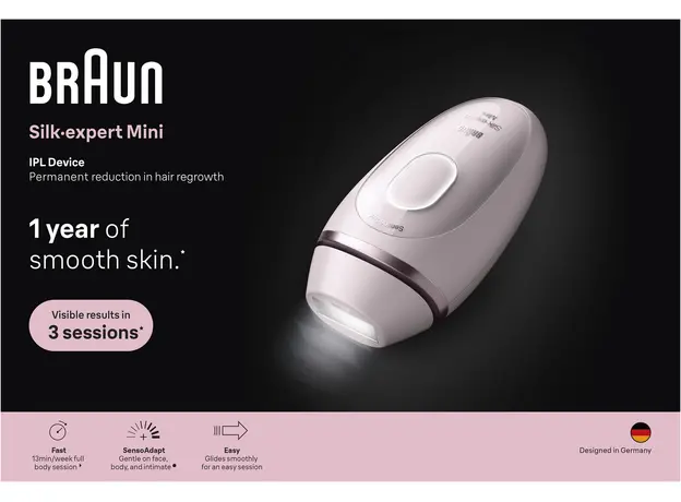 Фотоэпилятор Braun Silk Expert Mini PL1111 + Бритва Gillette Venus Extra Smooth + Косметичка (8700216937375) - изображение 11