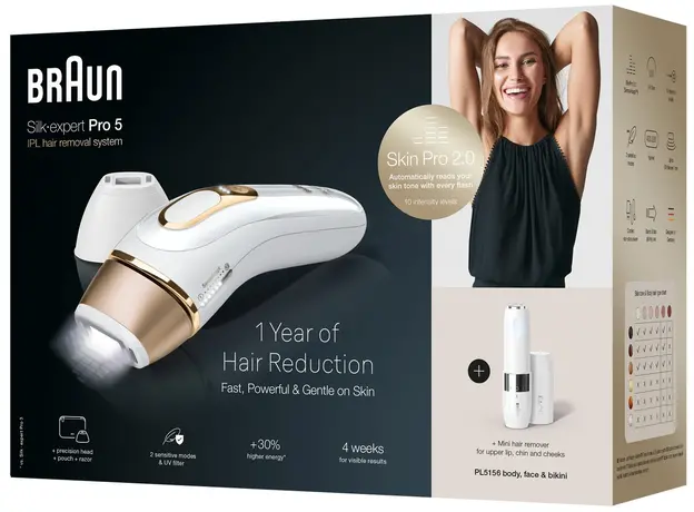 Фотоэпилятор Braun Silk-Expert Pro 5 IPL PL5156 - изображение 13
