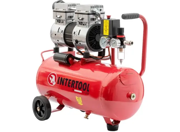 Компрессор Intertool PT-0022 24 л сеть (230 В) осушитель 