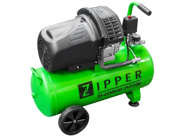Компрессор Zipper ZI-COM50-2V510E 50 л сеть (230 В) - изображение 2