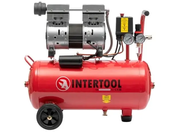 Компрессор Intertool PT-0022 24 л сеть (230 В) осушитель - изображение 2