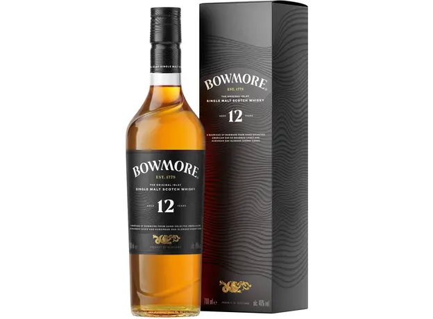 Виски Bowmore 12 лет выдержки односолодовый 0.7 л 40% в подарочной упаковке (5010496001233_5010496080818) 