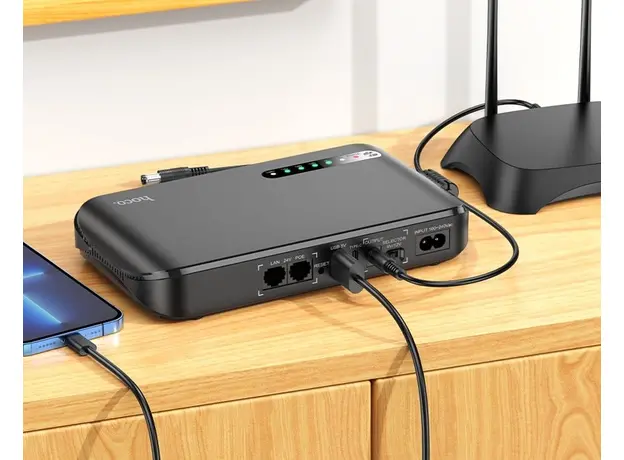 ИБП для роутера Hoco DB62 UPS 20000mAh Black - изображение 7