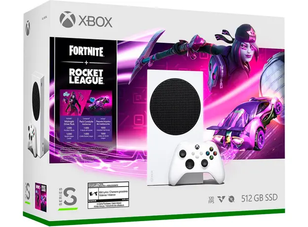 Стационарная игровая приставка Microsoft Xbox Series S 512GB White + Fortnite + Rocket League Bundle - изображение 1